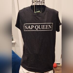 Source Unknown Black 'Nap Queen' Short Sleeve Tee